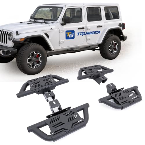TRUMGETA Auxchemic® Side Steps Fit for 2018-2026 Jeep Wrangler JL