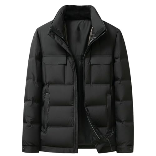 Chaqueta corta de invierno para hombre abrigo grueso casual resistente al frío