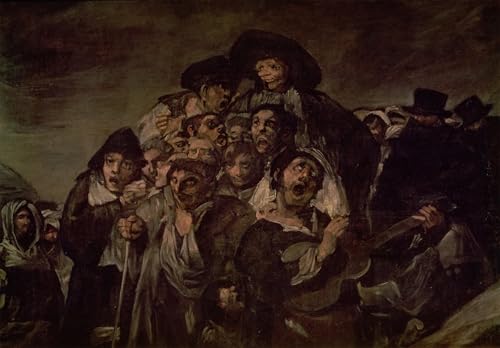 Art Poster Francisco De Goya Pèlerinage à la piscine San Isidro Toile Murale Salon 60x90 cm
