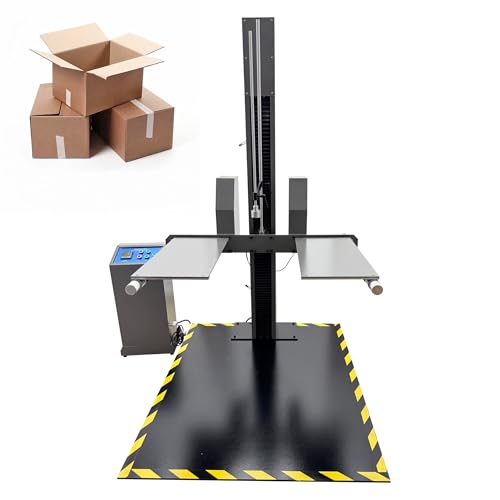 Yokoma Double Arm Drop Testing Machine Drop Impact Strength Tester for Packaging Box Double-Wing Column Packaging Box Strength Tester, 400-1500mm (15.7-59.1") Test Height, 220V Single-Phase