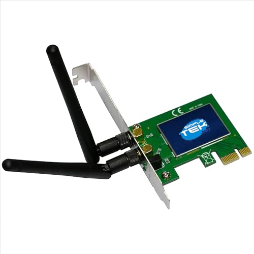 Tarjeta wifi PCIe Simpletek para mejorar la conexión a internet de tu ordenador fijo en casa