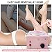 Portable Pink Wax Warmer with Adjustable Temperature and Wax Sticks for Painless Hair Removal for Women and Men