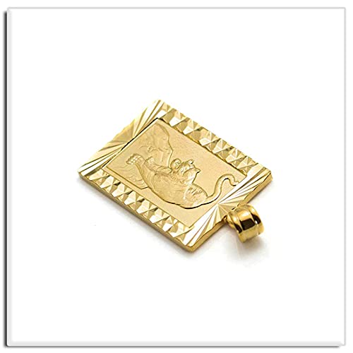 Xusamss Punk Jewelry Plated 18K Gold Tiger Dog Tag Pendant Necklace,22inches Box Chain4