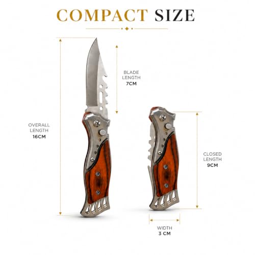Image of Kitchen Utility Knife with Wooden Handle