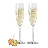 Leonardo 2 Sektgläser mit Gravur des Namens zur Hochzeit Motiv Liebe Sekt-Glas graviert Geschenkidee