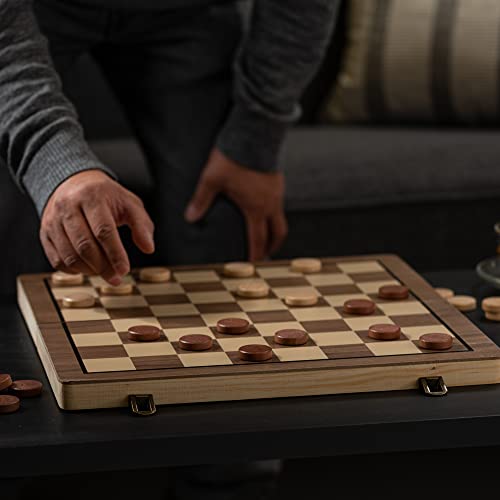 15" Wooden Chess Sets - Chess Board Game | with 2 Extra Queens | Wooden Chess Set | Chess Board Set | Chess Sets for Adults | Chess Sets for Adults & Kids - Thumbnail 6
