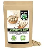 Alpi Nature Poivre Blanc en Grain 100g, Poivre en Grain Entier pour la Cuisine et Mélanges d'Épices