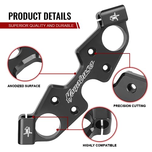 Newsmarts Capa de alumínio triplo para Suzuki GSXR 1300 Hayabusa 2008 2009 2010 2011 2012 2013 2014