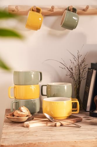 staub ストウブ 「スタッキングマグ スープマグ ユーカリ 500ml 」 セラミック マグ マグカップ カップ 大容量 アサイー シリアル スープ 陶器 電子レンジ対応 【日本正規販売品】 Ceramic Stacking Mug Z1029-093