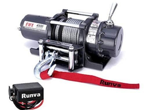 RUNVA EWX 4500U 12V Electric winch with steel rope (2072kg),...