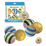 Schildkröt Jeu de Pétanque en Bois | 6 Boules colorées + Une Boule Cible...
