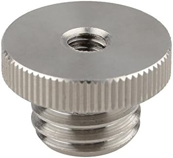 CAMVATE 1/4"-20 to 5/8"-11 Threaded Screw Adapter for Tripod Laser Level Bosch Adapter(Stainless Steel 304) - 1468
