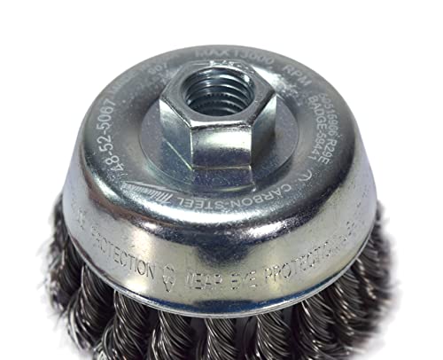 Milwaukee 48-52-5067 3-1/2" Knot Wire Cup Brush - Carbon Steel 2 Pack by Milwaukee - Image 5