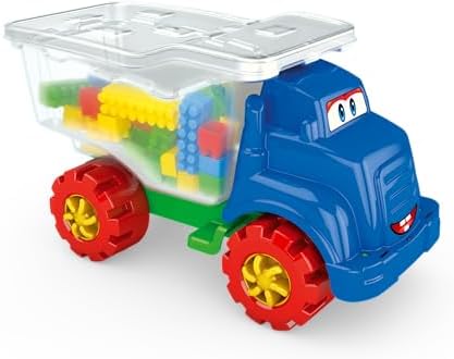 GGB Brinquedo Caminhão Babytruck Bloquinhos 96 Peças Coloridas