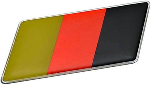 Placa de identificación con emblema de la bandera alemana de Alemania, rara compatible con Mercedes Benz