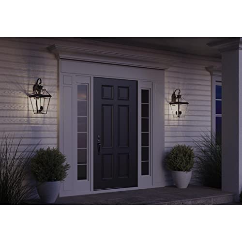 Progress Lighting P6617-20 Burlington Three-Light Large Wall Lantern, Polished Nickel/Delta #TOP5