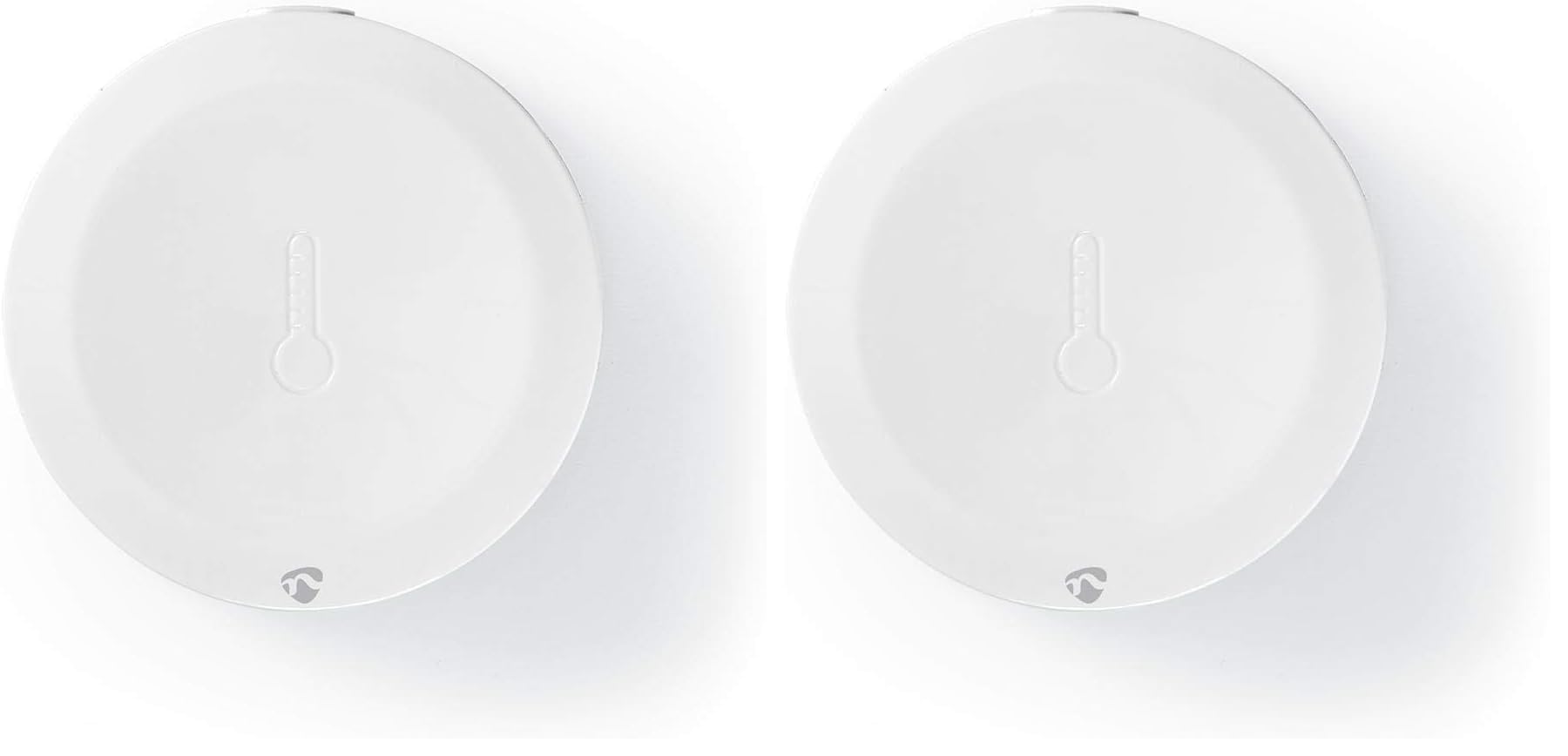 Nedis SmartLife - Smart Zigbee Klimasensor - Nedis Zigbee-Gateway - Batteriebetrieben - Integriert in die Nedis SmartLife App - Kompatibel mit Android & IOS (Packung mit 2)
