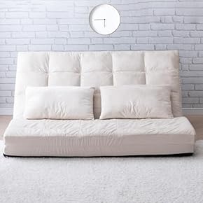 ホワイト ソファベッド リクライニング機能付き 約169cm ホワイト ソファベッド リクライニング機能付き 約169cm ホワイト