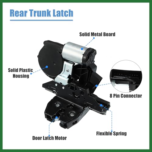 Motoforti Car Rear Trunk Latch Actuator Motor for Chevy Suburban Tahoe Equinox Traverse for GMC Yukon Acadia Terrain for Cadillac XT5 XT4 Regal Hatch Tailgate Lock 13527320 13519125 by Motoforti - Image 4