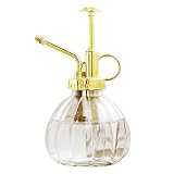 Frasco spray Glass Plant Mister, névoa fina para plantas de interior, ouro