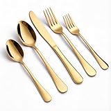 Gold Silverware Set, LIANYU 20...