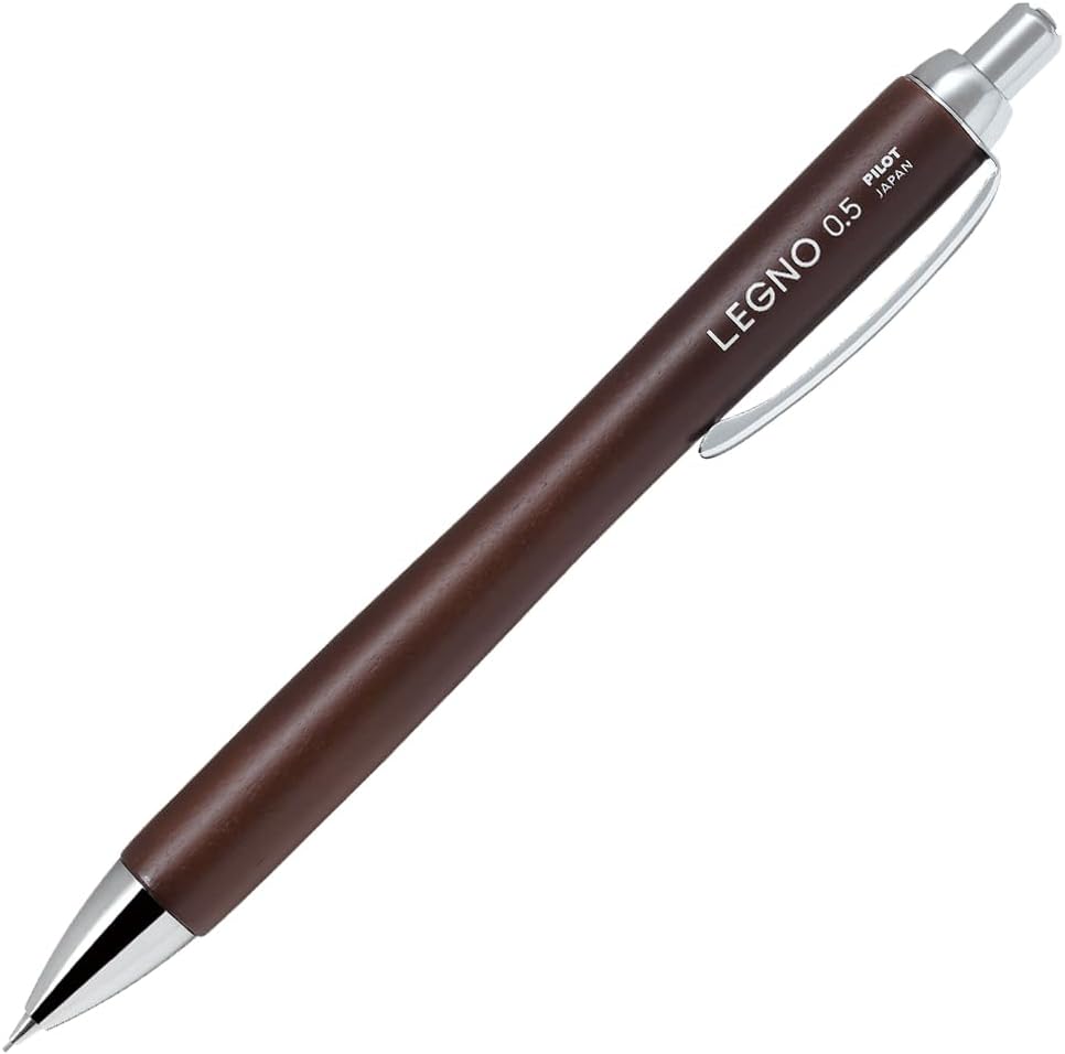 PILOT Mechanical Pencil, Legno, Dark Brown, 0.5mm (HLE-1SK-DBN)