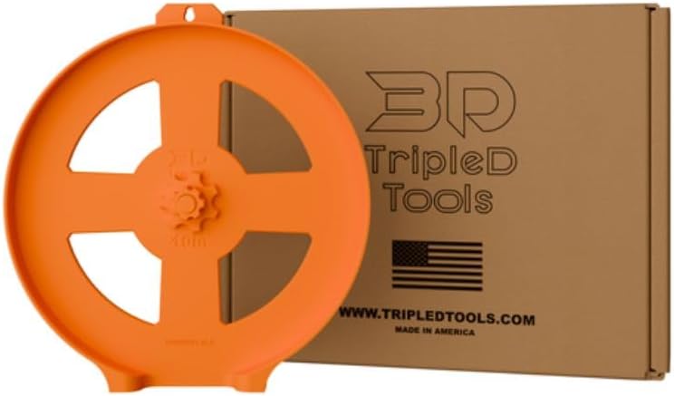 10-inch TripleD Tools Circular Saw Blade Storage - Compatible with Diablo, Dewalt, Avanti, and More - 3D Printed Saw Blade Holder - Made in USA (Orange)