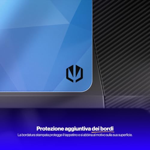 Endorfy Crystal Blue Xl, Tappetino Per Mouse Xxl 900X400 Mm, Guida Per Mouse Liscia, Bordo Stampato, Base In Gomma Antiscivolo, Design Elegante - 3