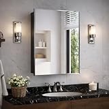 40x60 cm Montage Encastré ou En Surface: Cette armoire murale standard à une porte, d'une largeur de 40cm et d'une hauteur de 60cm, peut être fixée au mur ou encastrée, gardant vos essentiels à portée de main.