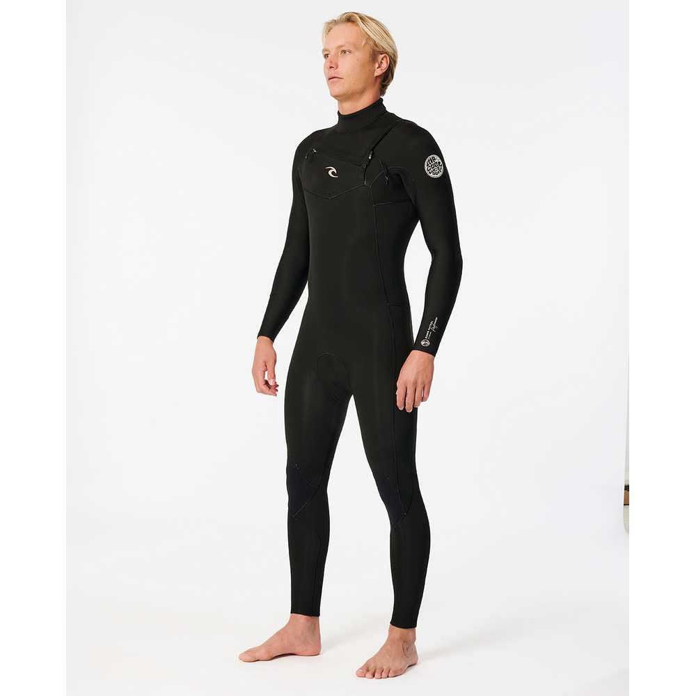 RIP CURL Dawn Patrol Performance 4/3 Chest Zip Full Suit 2024 Black