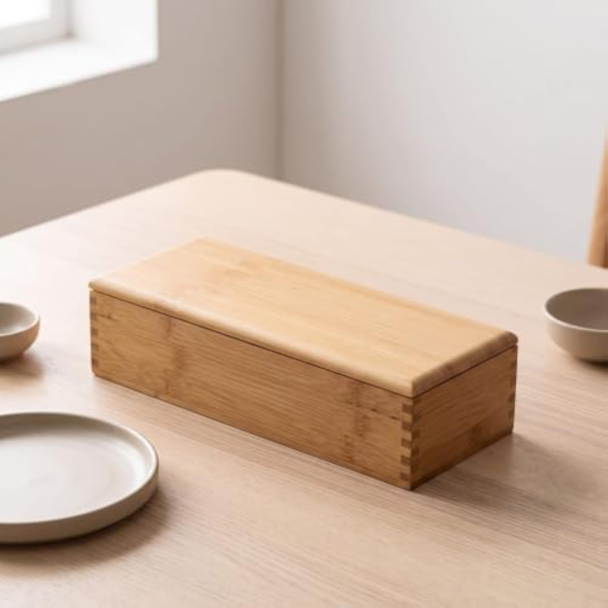 Divided Utensil Organizer with Lid