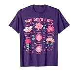 breast cancer awareness Christian God says I am T-Shirt