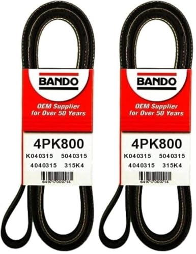 Image of Bando USA 4PK800 OEM Quality Serpentine Belt (Pack of 2)