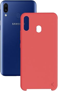 BigBuy Tech S1903575 Mobile Phone case Samsung Galaxy M20 Soft Red