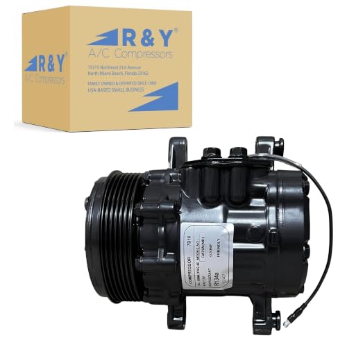 RYC New Universal Air Conditioning Compressor and A/C Clutch GA76N