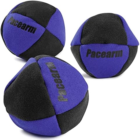 PACEARM Hacky Sack Balls Footbag, Kids Hackey Sack Ball Double-Color Hackeysacks (3-Pack) Cover