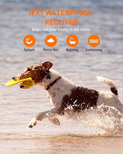 Dog Shock Collar With Remote - Dog Training Collar With 3 Training Modes, Beep, Vibration, Shock, Ipx7 Waterproof Rechargeable Bark Collar For Medium Large Dogs #TOP3