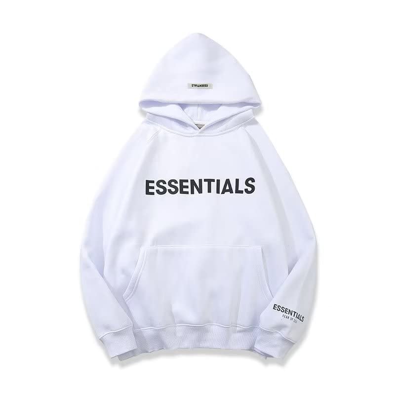 RAWARSFashion Hoodies for Men's and Women‘s Adult Sweatshirt Hip Hop Tracksuits Letter Pullover Hooded Spring Autumn Couple Unisex Black/White/Grey Color for Choose