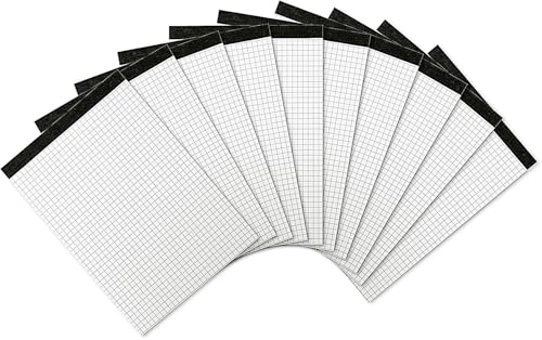 Landré Notizblock ohne Deckblatt A5 kariert, 50 Blatt, 70 g/m²,...