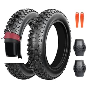ZUKKA 2-er Pack 20x4.0 Faltbar Fat Tire-Pannensichere E-Bike Reifen 20x4 Mantel 102-406 Heavy Duty für E-Bike/Mountain Snow Bike, Schwarz