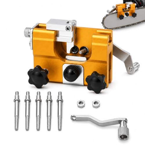 Klampero Chainsaw Chain Sharpener Set (Large + 5 Heads)