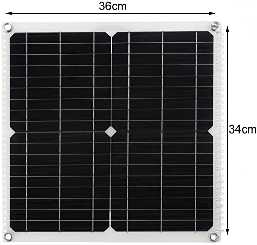 FUSSEM Flexibel Solarmodul 100W 18V Solarpanel Monokristallin Solarzelle Photovoltaik Solarladegerät Solaranlage Mit… – Bild 3