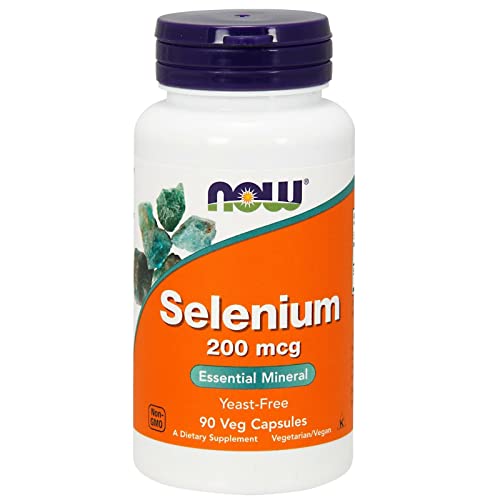 Now Supplements, Selenium (L-Selenomethionine) 200 Mcg, Essential Mineral*, 90 Veg Capsules #TOP6