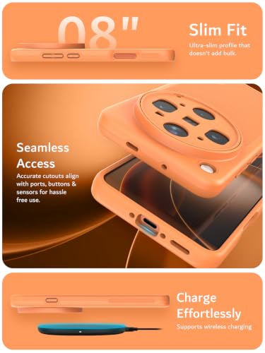 Image of TUDIA MergeGrip Designed for Oppo Find X9 Ultra Case (2026), [Military Grade Drop Tested] Dual Layer Slim Rugged Heavy Duty Shockproof Protective Phone Cover (Orange, Basic)