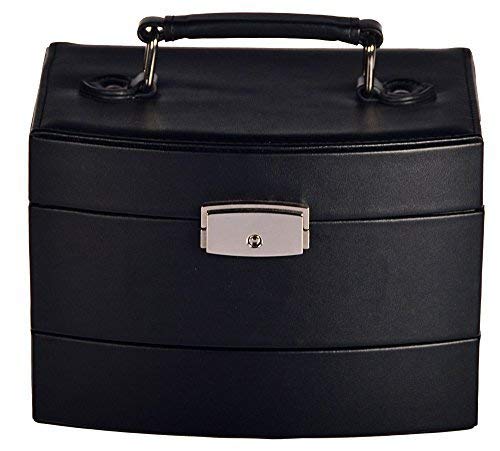 Preisvergleich Produktbild Schmuckkasten Schmuckbox Schatulle Schmuckschatulle Schmuck Koffer NEU (Schwarz)