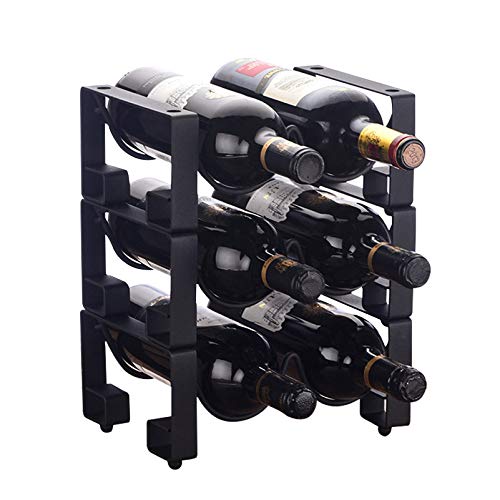 Soporte para botellas de vino 3 niveles para 6 botellas miniatura 1