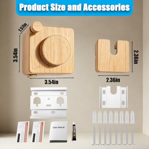 Retractable Clothesline Indoor Outdoor 17.4Ft Non-Sag (1, Light Wood Grain) by UpChoNice - Used condition - Image 6