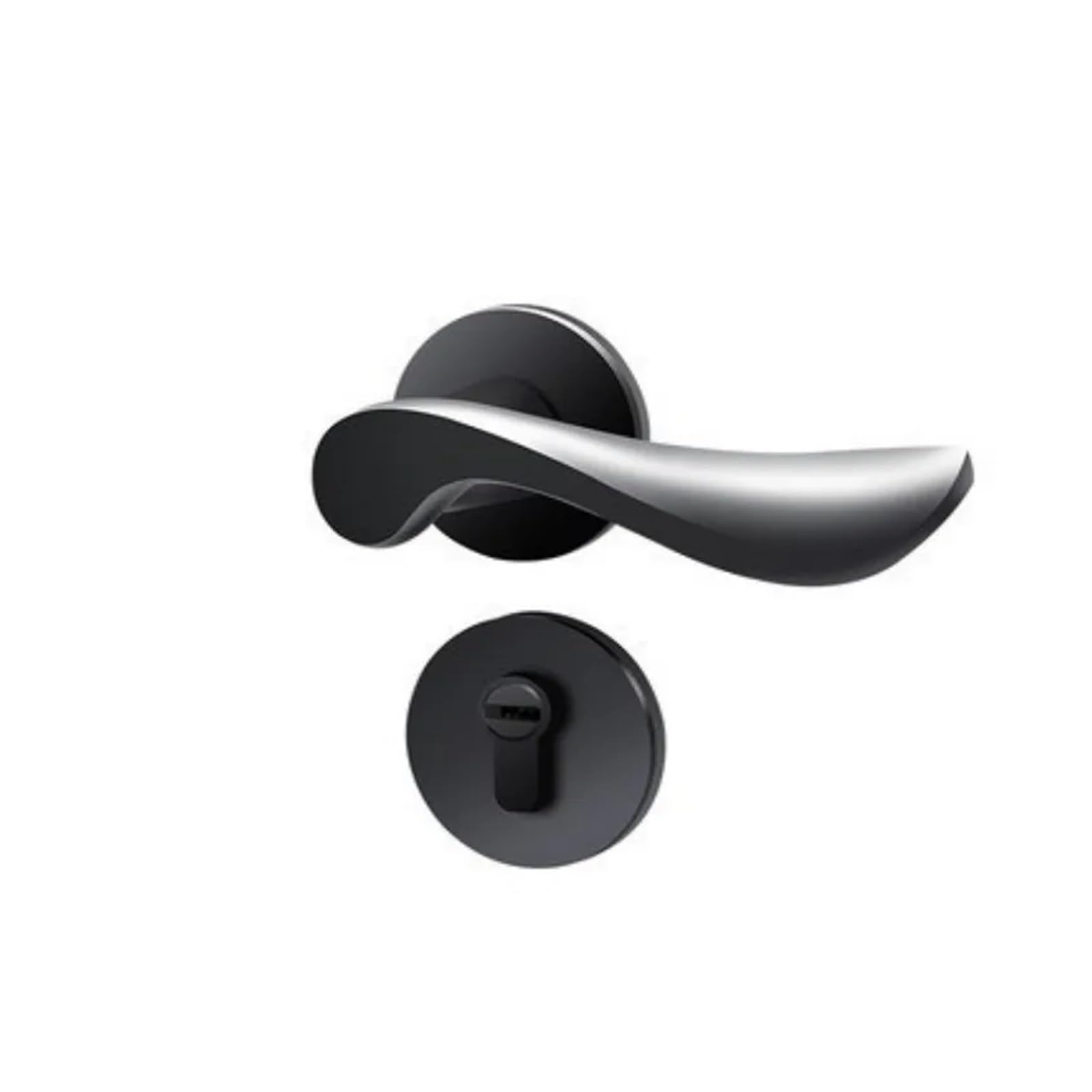 Serrure de porte chambre pour salon paisible et poignée fluide 58mm