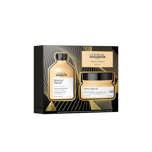 L’Oréal Professionnel Kit Absolut Repair - Shampoo para reparação de danos 300ml + Máscara de tratamento reparadora 250g, Proporciona Brilho, maciez e hidratação aos fios, Para Cabelos Danificados