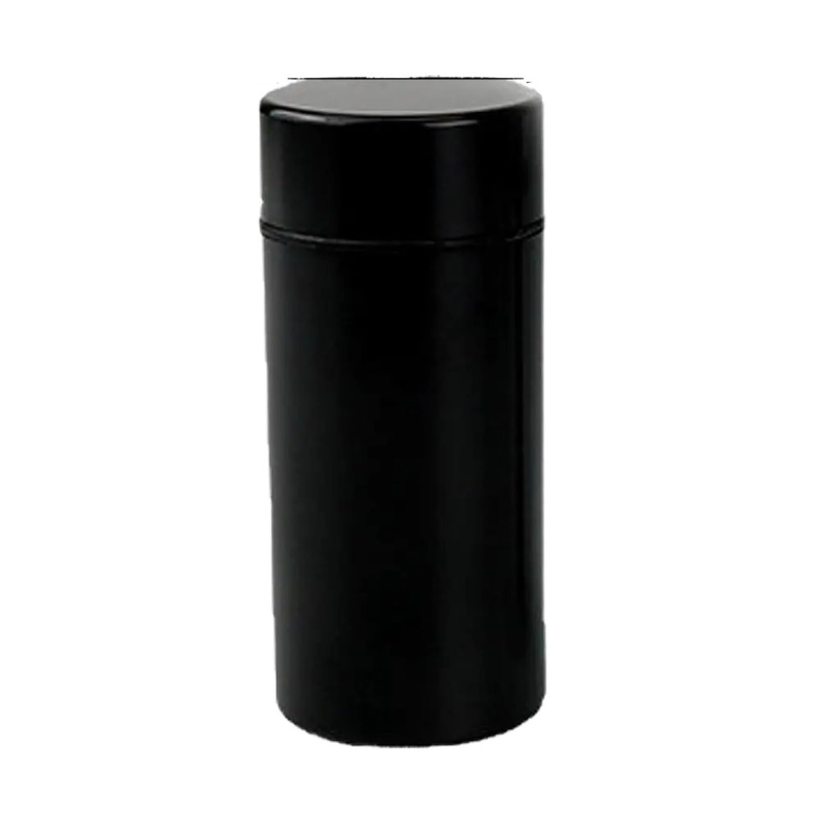 UBOHUZ 2pcs Tea Tin Portable Loose Leaves Containers With Airtight Lids Small Kitchen Canisters For Coffee Sugar for Tea, Coffee(Black)
